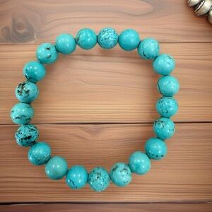 Natural Turquoise Beaded Bracelet